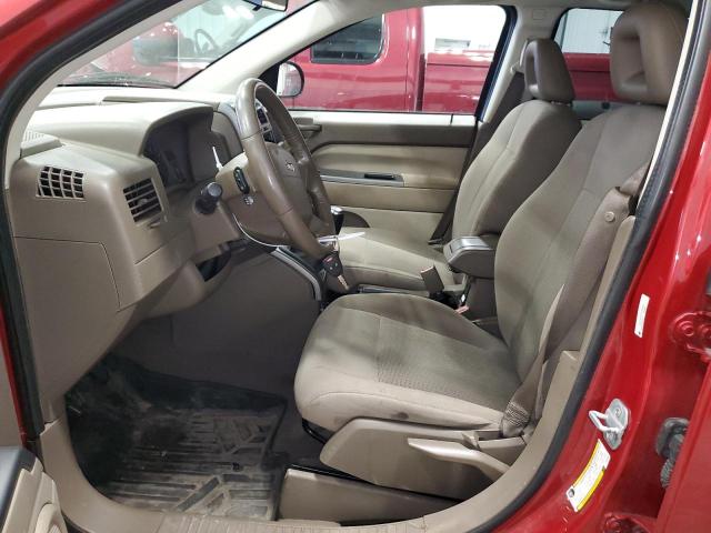 1J8FT47W77D339546 - 2007 JEEP COMPASS RED photo 7