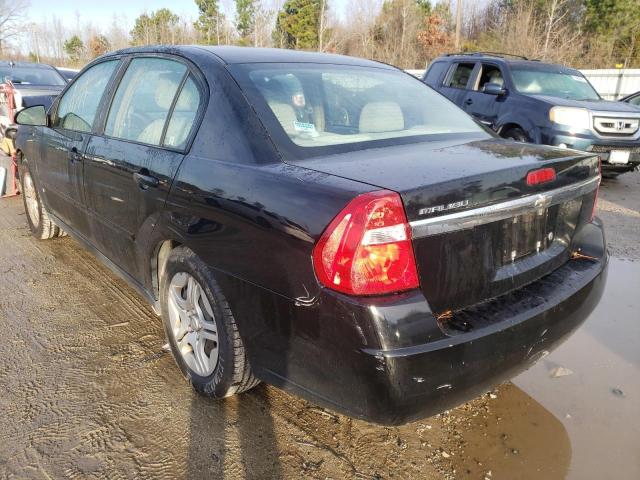 1G1ZS53886F121597 - 2006 CHEVROLET MALIBU LS BLACK photo 3