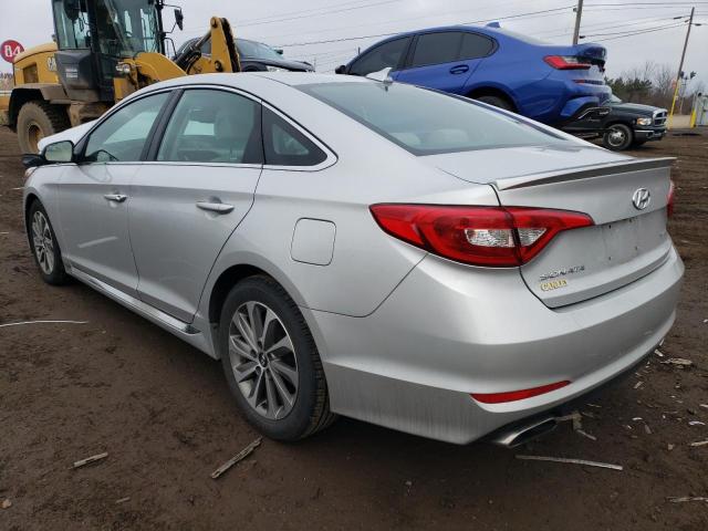 5NPE34AF0FH051677 - 2015 HYUNDAI SONATA SPO SILVER photo 2