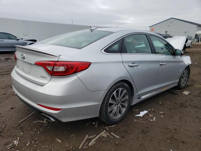 5NPE34AF0FH051677 - 2015 HYUNDAI SONATA SPO SILVER photo 3