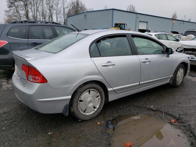 JHMFA36266S007855 - 2006 HONDA CIVIC HYBR SILVER photo 3