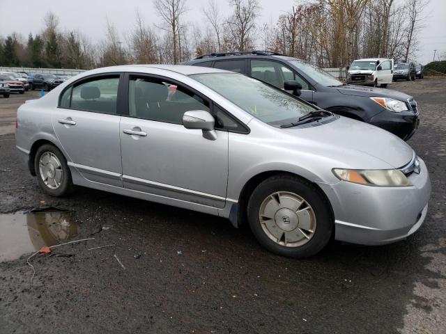 JHMFA36266S007855 - 2006 HONDA CIVIC HYBR SILVER photo 4