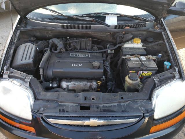 KL1TD62665B415297 - 2005 CHEVROLET AVEO BASE BLACK photo 11