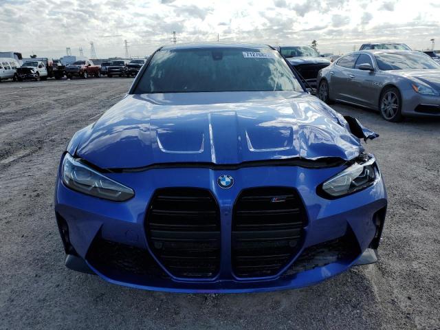 WBS33AY08NFL85884 - 2022 BMW M3 COMPETI BLUE photo 5