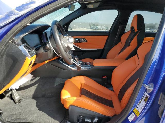 WBS33AY08NFL85884 - 2022 BMW M3 COMPETI BLUE photo 7