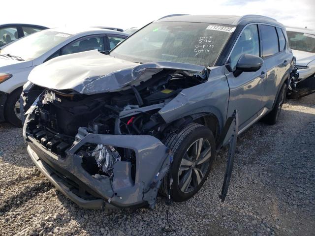 5N1AT3CA4MC705112 - 2021 NISSAN ROGUE SL GRAY photo 1