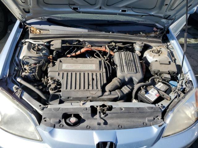 JHMES96633S015521 - 2003 HONDA CIVIC HYBR SILVER photo 11