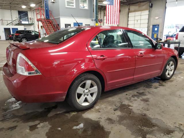 3FAHP07Z49R105484 - 2009 FORD FUSION RED photo 3