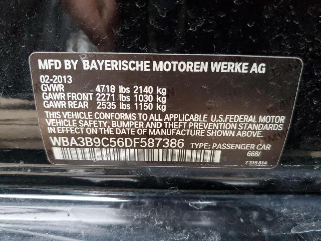WBA3B9C56DF587386 - 2013 BMW 335 XI BLACK photo 12