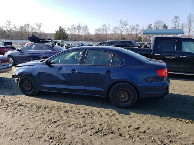 3VW1K7AJ9DM410228 - 2013 VOLKSWAGEN JETTA BASE 蓝色 照片 2