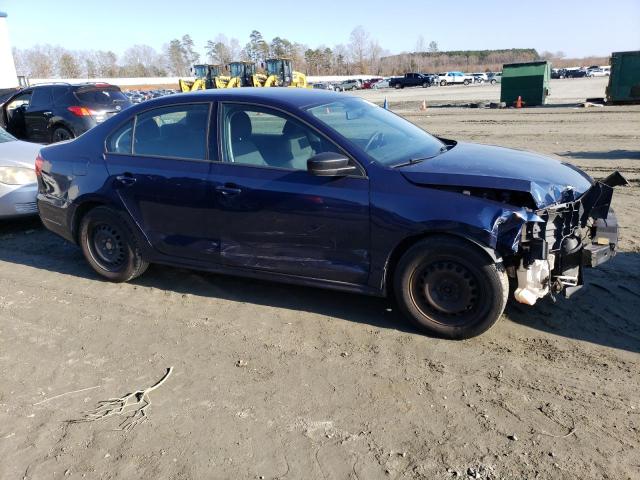 3VW1K7AJ9DM410228 - 2013 VOLKSWAGEN JETTA BASE 蓝色 照片 4