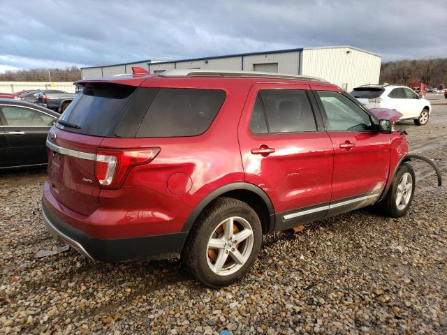 1FM5K8D88HGE11384 - 2017 FORD EXPLORER X MAROON photo 3