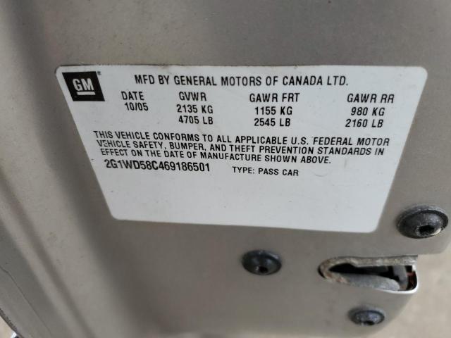 2G1WD58C469186501 - 2006 CHEVROLET IMPALA SUP 银色 照片 12