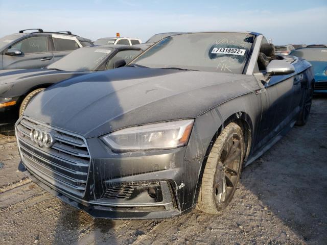 WAU24GF53JN009883 - 2018 AUDI S5 PRESTIG GRAY photo 2