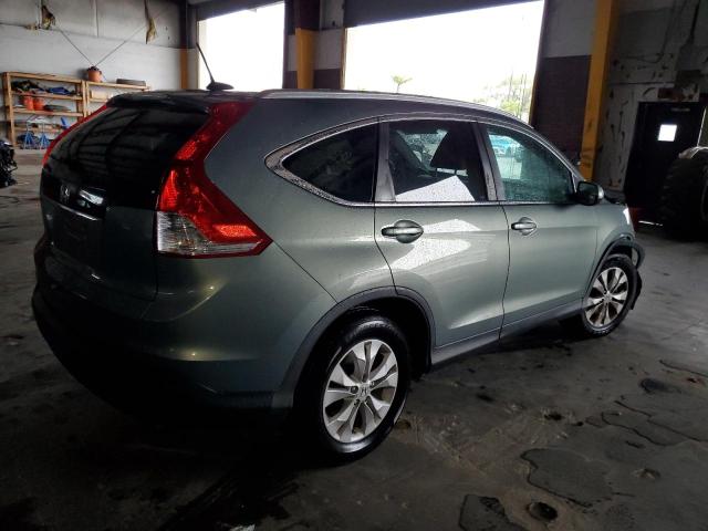 5J6RM3H77CL005823 - 2012 HONDA CR-V EXL TURQUOISE photo 3