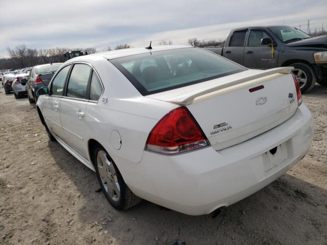 2G1WD57C291119707 - 2009 CHEVROLET IMPALA SS WHITE photo 3