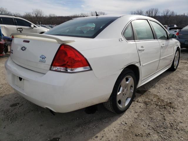 2G1WD57C291119707 - 2009 CHEVROLET IMPALA SS WHITE photo 4