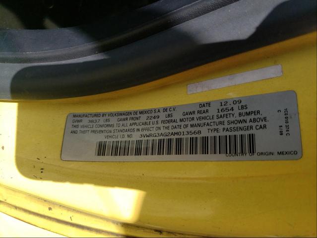 3VWRG3AG2AM013568 - 2010 VOLKSWAGEN NEW BEETLE  照片 10