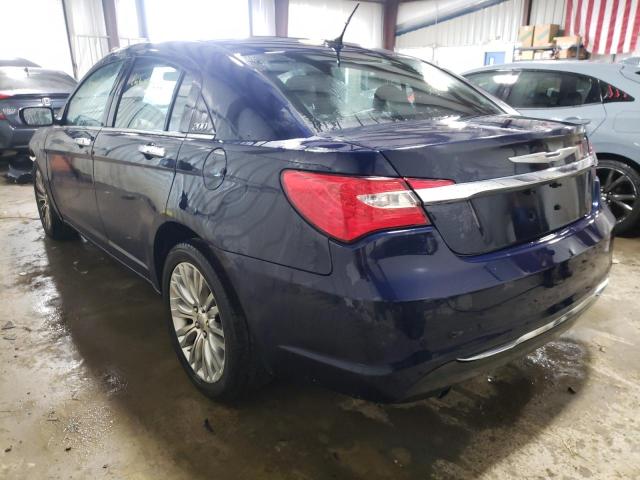 1C3CCBCG7DN543335 - 2013 CHRYSLER 200 LIMITE BLUE photo 3