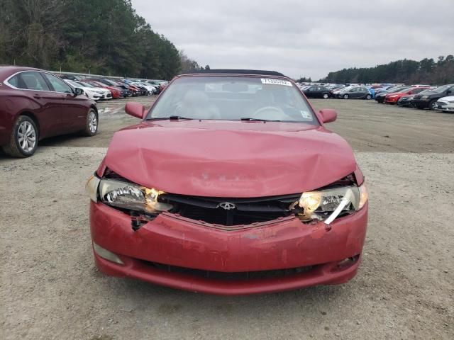 2T1FF28P72C582922 - 2002 TOYOTA CAMRY SOLA RED photo 5