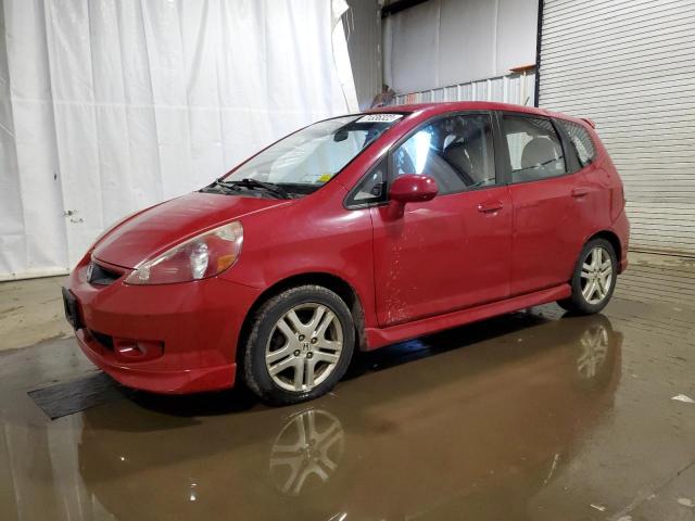 JHMGD38627S002388 - 2007 HONDA FIT S RED photo 1