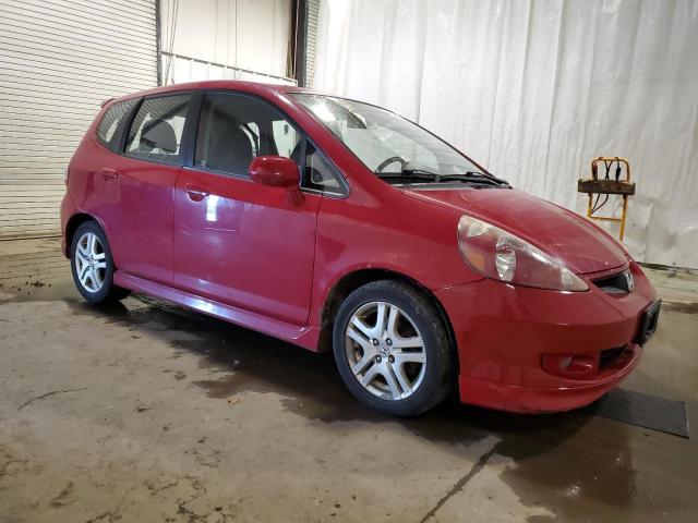 JHMGD38627S002388 - 2007 HONDA FIT S RED photo 4