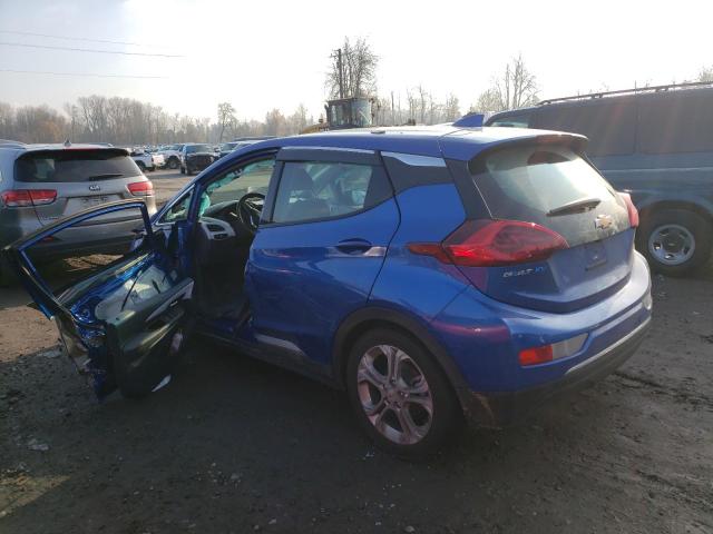 1G1FY6S09M4108935 - 2021 CHEVROLET BOLT EV LT BLUE photo 2