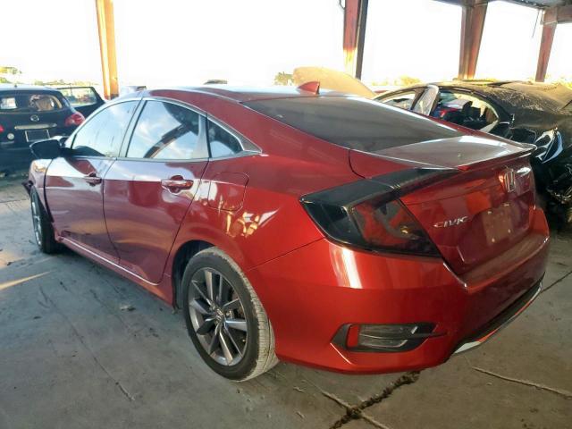 19XFC1F71LE014707 - 2020 HONDA CIVIC EXL 红色 照片 3