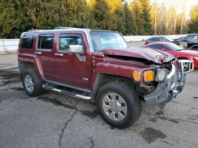 5GTDN13E078165230 - 2007 HUMMER H3 BURGUNDY photo 4