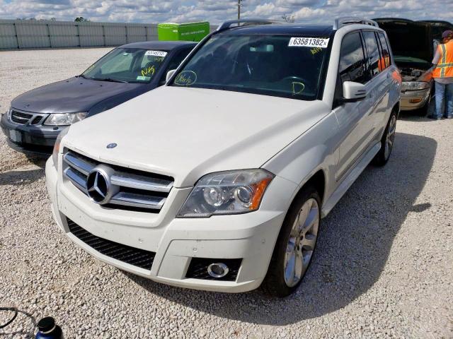 WDCGG8HB9AF394539 - 2010 MERCEDES-BENZ GLK 350 4M WHITE photo 2