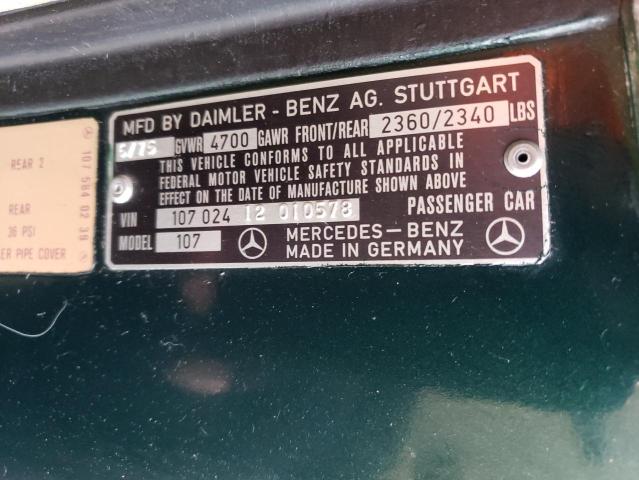 10702412010578 - 1975 MERCEDES-BENZ 450SLC GREEN photo 12