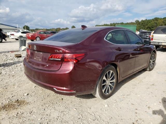 19UUB1F55GA014244 - 2016 ACURA TLX TECH BURGUNDY photo 4