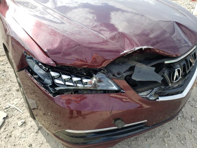 19UUB1F55GA014244 - 2016 ACURA TLX TECH BURGUNDY photo 9