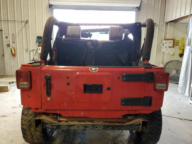 1J4AA2D16AL176965 - 2010 JEEP WRANGLER S RED photo 6