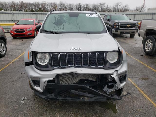 ZACNJBAB3LPL40818 - 2020 JEEP RENEGADE S SILVER photo 5