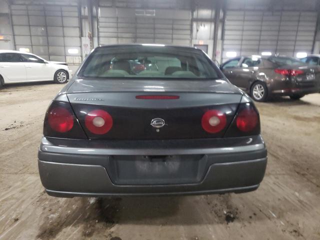 2G1WF55E559376810 - 2005 CHEVROLET IMPALA GRAY photo 6