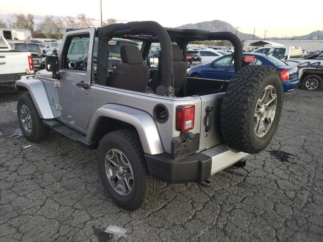1C4AJWBG8DL618234 - 2013 JEEP WRANGLER S SILVER photo 2
