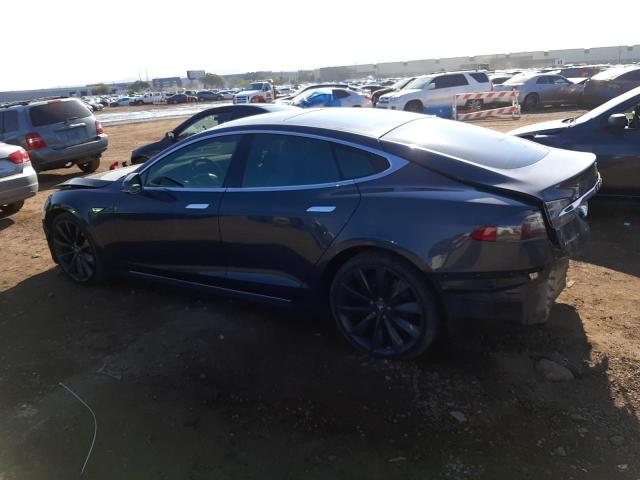 5YJSA1E29FF118676 - 2015 TESLA MODEL S GRAY photo 2