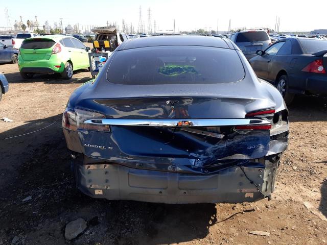 5YJSA1E29FF118676 - 2015 TESLA MODEL S GRAY photo 6