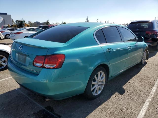 JTHBH96S365039481 - 2006 LEXUS GS 300 TEAL photo 3