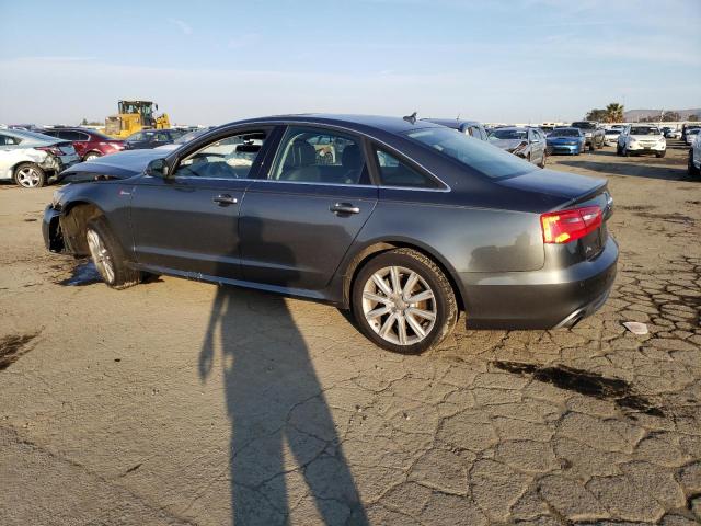 WAUHGAFC6EN111889 - 2014 AUDI A6 PRESTIG GRAY photo 2