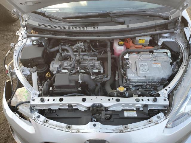 JTDKDTB35F1105500 - 2015 TOYOTA PRIUS C SILVER photo 11