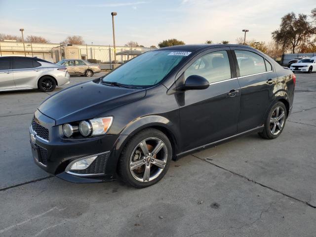 1G1JG5SB3E4241135 - 2014 CHEVROLET SONIC RS BLACK photo 1