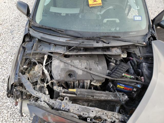 5YFBU4EE1CP034161 - 2012 TOYOTA COROLLA BA CHARCOAL photo 11