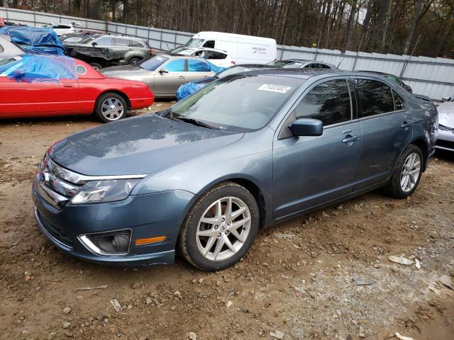 3FAHP0JA6CR236975 - 2012 FORD FUSION SEL BLUE photo 1