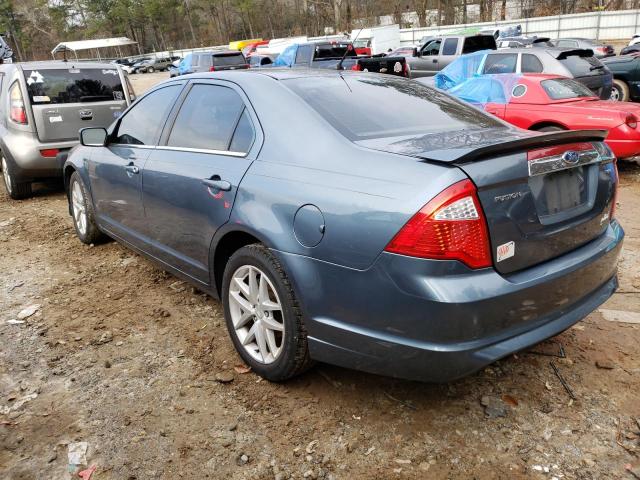 3FAHP0JA6CR236975 - 2012 FORD FUSION SEL BLUE photo 2