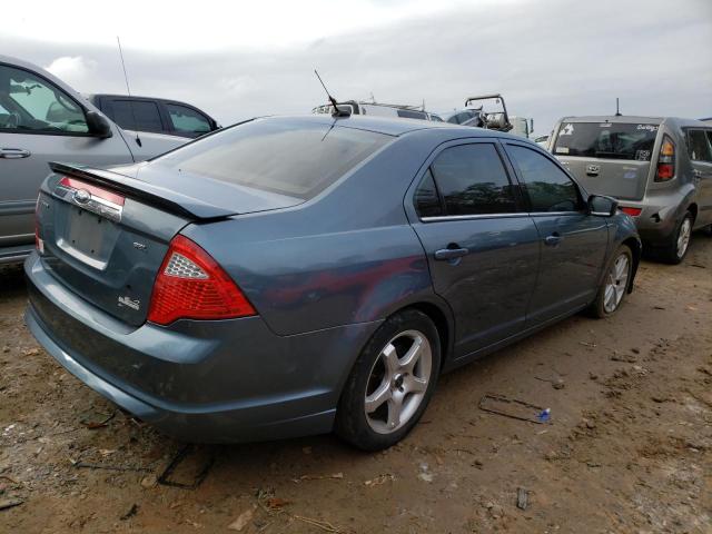 3FAHP0JA6CR236975 - 2012 FORD FUSION SEL BLUE photo 3