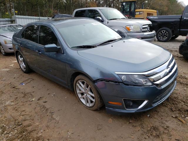 3FAHP0JA6CR236975 - 2012 FORD FUSION SEL BLUE photo 4