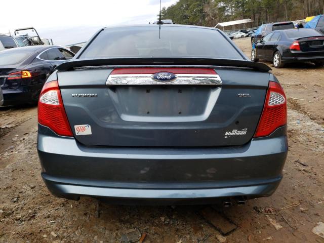 3FAHP0JA6CR236975 - 2012 FORD FUSION SEL BLUE photo 6