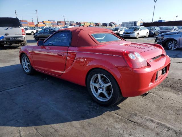 JTDFR320740068672 - 2004 TOYOTA MR2 SPYDER RED photo 2